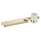 Aquarius Bathrooms Accessory Set Aquarius Auro Towel Ring, Hook and Tumbler Holder Brushed Brass AQAU52442