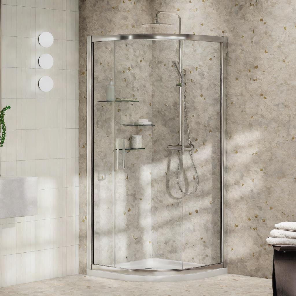 Aquarius Pluvia 8mm Quadrant Single Sliding Shower Door