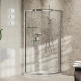 Aquarius Pluvia 8mm Quadrant Single Sliding Shower Door