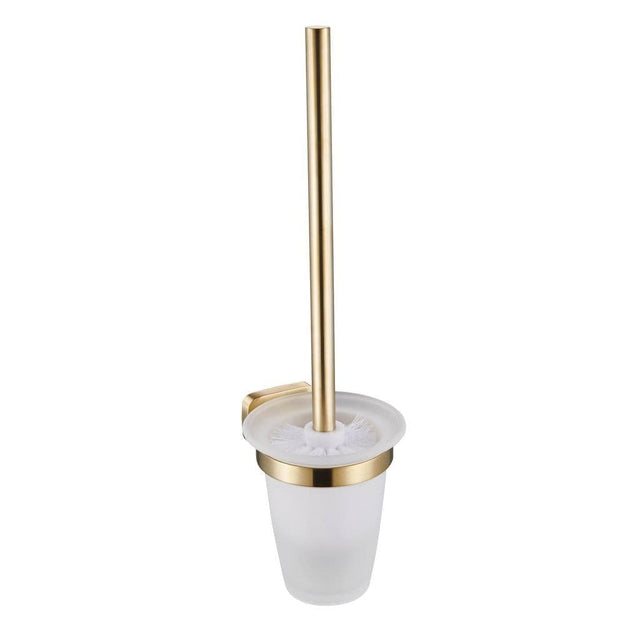 Aquarius Bathrooms Toilet Brush Aquarius Auro Toilet Brush Holder Brushed Brass AQAU52452