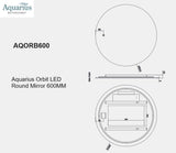 Aquarius Orbit LED Illuminated Round Mirror