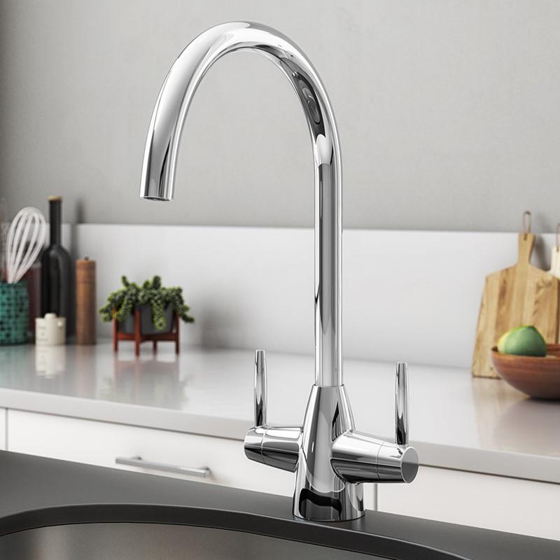 Aquarius TrueCook - Series 15 - Two Handle Kitchen Mixer Tap