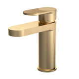 Aquarius Bathrooms Mono Basin Tap Brushed Brass Aquarius Deco Mono Basin Mixer with Click-Clack Waste
