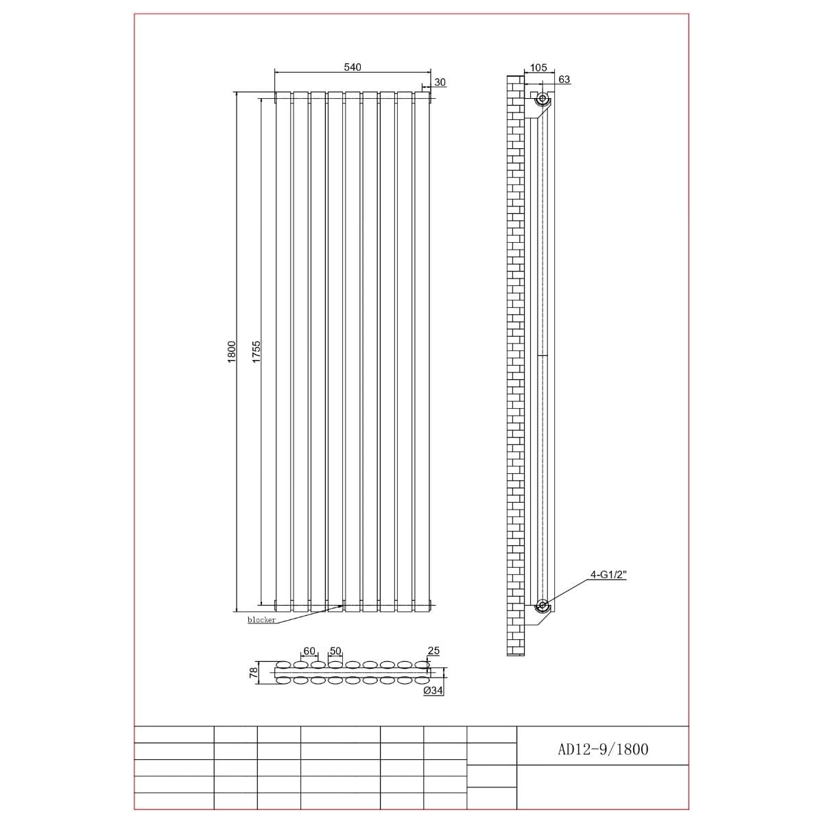 Aquarius Bathrooms Column Radiator Aquarius Athens Double Vertical Column Radiator