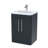 Aquarius Floor Standing Vanity Unit Aquarius Perth 600mm 2 Door Floor Standing Vanity Unit with 1 Tap Hole Basin