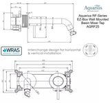 Aquarius RF-Series EZ-BOX Wall Mounted Basin Mixer Tap