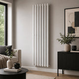 Aquarius Bathrooms Column Radiator 1800 x420mm / White Aquarius Athens Double Vertical Column Radiator