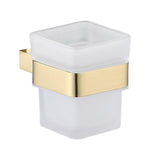 Aquarius Bathrooms Tumbler Holder Brushed Brass Aquarius FT Tumbler and Holder