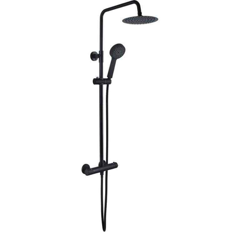 Aquarius Bathrooms Exposed Shower Set Aquarius Exposed Thermostatic Bar Shower Overhead and Handheld Shower