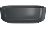 Aquarius Bathrooms Countertop Basin Aquarius V-Series 3 Square 0TH Vessel Wash Bowl 400mm Matt Black AQVS0058