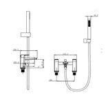 Aquarius Bathrooms Bath Shower Mixer Aquarius Hydro Bath Shower Mixer Tap with Shower Kit