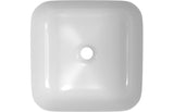 Aquarius Bathrooms Countertop Basin Aquarius V-Series 3 Square 0TH Vessel Wash Bowl 400mm Matt White AQVS0060