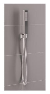 Aquarius Bathrooms Shower Kit Aquarius Modern Square Wall Mounted Shower Kit with Outlet and Hose Chrome AQ60133132