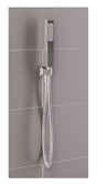 Aquarius Bathrooms Shower Kit Aquarius Modern Square Wall Mounted Shower Kit with Outlet and Hose Chrome AQ60133132
