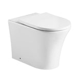Aquarius Bathrooms Back To Wall Toilet Aquarius K-Series Rimless Back To Wall Toilet and Soft Close Seat AQKS537