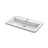 Aquarius Bathrooms Wall Mounted Vanity Unit Aquarius Seren 800mm Wall Mounted Two Drawer Vanity Unit with Basin