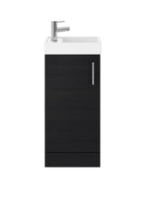 Aquarius Bathrooms Floor Standing Unit Aquarius Byron 400mm Floor Standing 1 Door Cloakroom Vanity Unit with 1 Tap Hole Basin