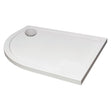Aquarius Bathrooms Quadrant Shower Tray 900x760mm / Left Hand Aquarius Urbano Offset Quadrant 45mm Stone Resin Shower Tray in White