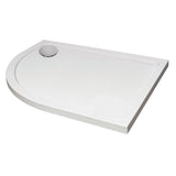 Aquarius Bathrooms Quadrant Shower Tray 900x760mm / Left Hand Aquarius Urbano Offset Quadrant 45mm Stone Resin Shower Tray in White