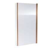 Aquarius Bathrooms Bath Screen Brushed Bronze Aquarius LevAqua L-Shaped 6mm Hinged Bath Screen with Fixed Return