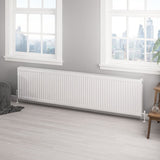 Aquarius Bathrooms Bathroom Heating 500 x 2000 Aquarius Type 22 Compact Panel Radiator in Gloss White