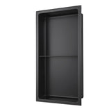 Aquarius Bathrooms Shelf Matt Black / 610 x 305mm Aquarius Shower Niche