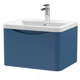 Aquarius Bathrooms Wall Mounted Vanity Unit Aquarius Seren 600mm Wall Mounted One Drawer Vanity Unit with Basin