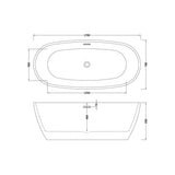 Aquarius Bathrooms Modern Freestanding Bath Aquarius Drift Double Ended Freestanding Bath